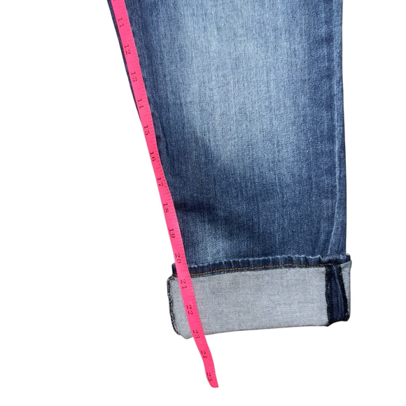 Kut From The Kloth Cameron straight cropped Jeans Size 10 Blue Denim - Picture 7 of 8